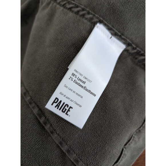 Paige Boho Boxy Cropped Pacey Jacket  Vintage Ivy Green Size Large New - Picture 6 of 8
